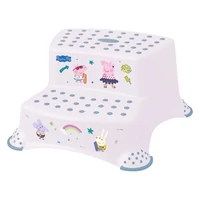 Keeeper műanyag dupla gyerek fellépő Peppa Pig Nordic fehér 40x37x21cm csúszásmentes