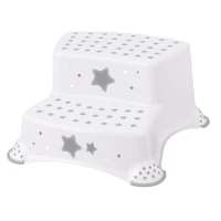 Keeeper dupla gyerek fellépő 40x37x21cm fehér Stars mintával 120kg teherbírás