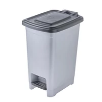 Keeeper OLAF 10 literes pedálos szemetes kuka ezüst színben