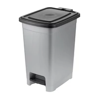 Keeeper OLAF 25 literes modern pedálos szemetes kuka világosezüst színben