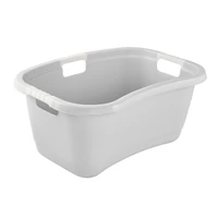 Keeeper műanyag ruháskosár szürke 50 literes ergonomikus fogantyúval
