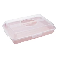 Keeeper sütemény tartó Nordic pink 43x29,5x10,5cm