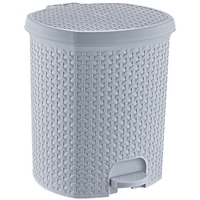 Keeeper pedálos szemetes 21L szürke kötött mintás 33,5x34,5x39,2cm