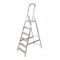Metalkas alumínium létra, 6 fokos, 150 kg – BayerSystem