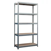 Metalkas fém polc, galvanizált, 5 polcos, HDF, 180×90×40 cm