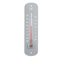STIL fém expanziós hőmérő – -30°C–+50°C, ±1°C pontosság, 19x4,8x0,7 cm, kültéri használatra is