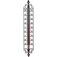 STIL kültéri hőmérő – kovácsoltvas utánzat, -30°C–+55°C, ±1°C pontosság, 41x6,8x1,0 cm