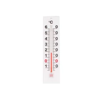STIL műanyag hőmérő – -20°C–+60°C, ±1°C pontosság, 13,9x3,4x0,7 cm, beltéri használatra