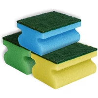 York mosogatószivacs dörzsi – formázott, 3 darabos készlet, 9,0x7,0x4,3 cm, ergonomikus kialakítás a kényelmes tisztításhoz