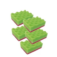 York mosogatószivacs dörzsi – Wave, 4+1 darabos készlet, 10x7,0x3,0 cm, ergonomikus hullámos szivacs hatékony tisztításhoz