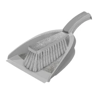 York szemeteslapát gumi éllel és kefe szett 23,8x10,3x33 cm méretben, Loft kivitel, elegáns és praktikus tisztítószett