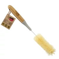 York üvegmosó kefe – 1,0 literes, 7,0x36,5 cm, Bamboo nyéllel, környezetbarát kefe palackok és üvegek alapos tisztításához