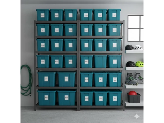 Garázsrendezési kalauz: Így teremtsen profi rendet tartós műanyag dobozokkal