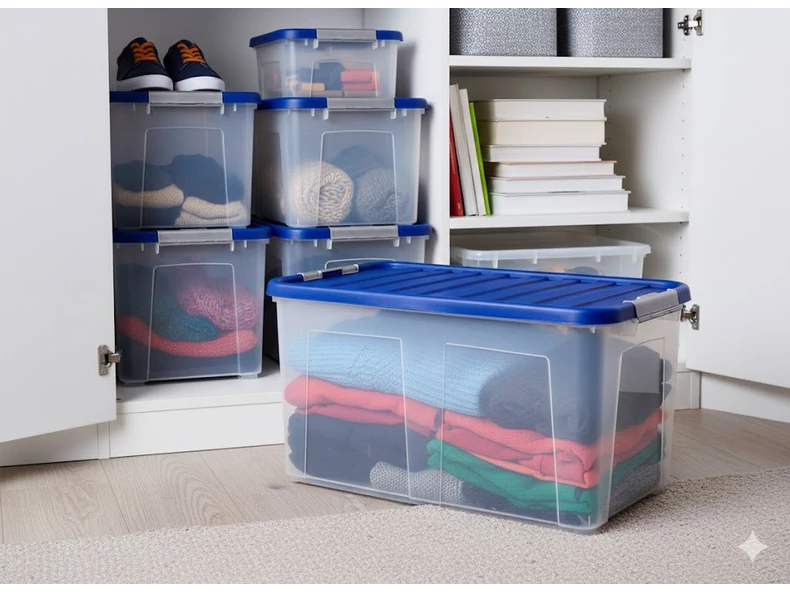 Hogyan válassz nagy méretű műanyag tárolódobozt? (100–150 liter)