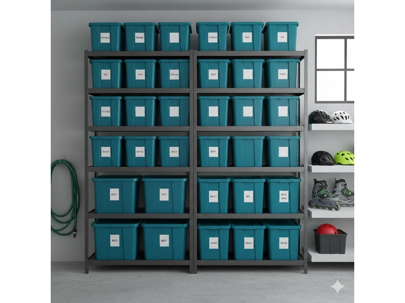 Garázsrendezési kalauz: Így teremtsen profi rendet tartós műanyag dobozokkal