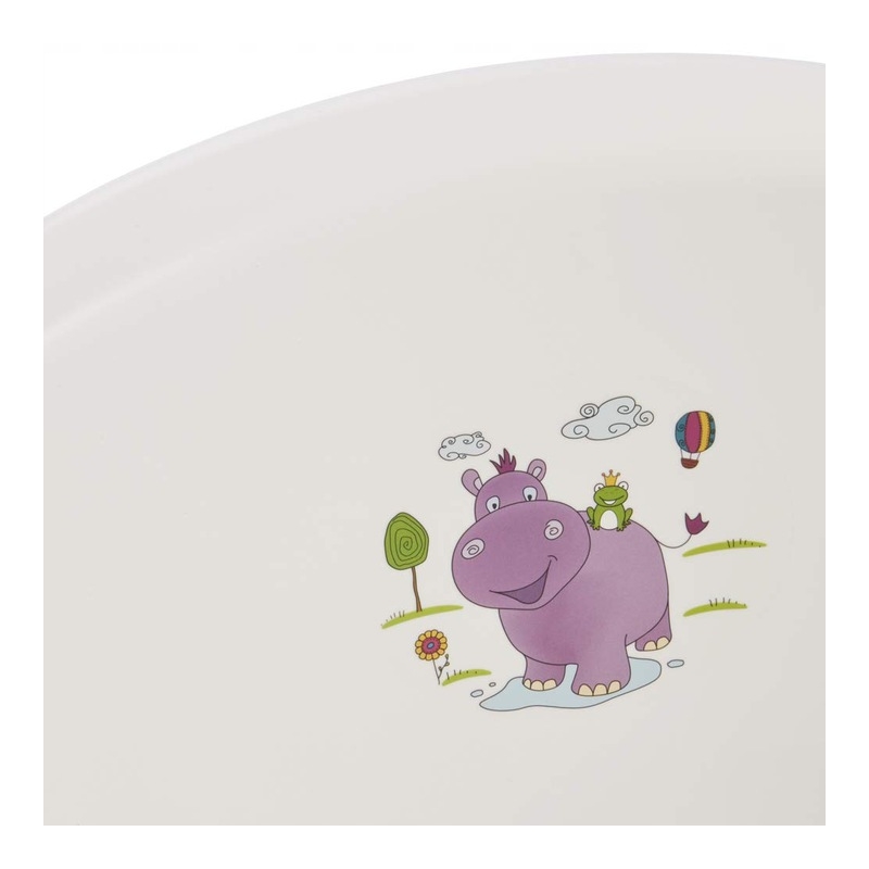 KEEEPER 4052396059052 Baba fürdőkád fehér hippo dekor