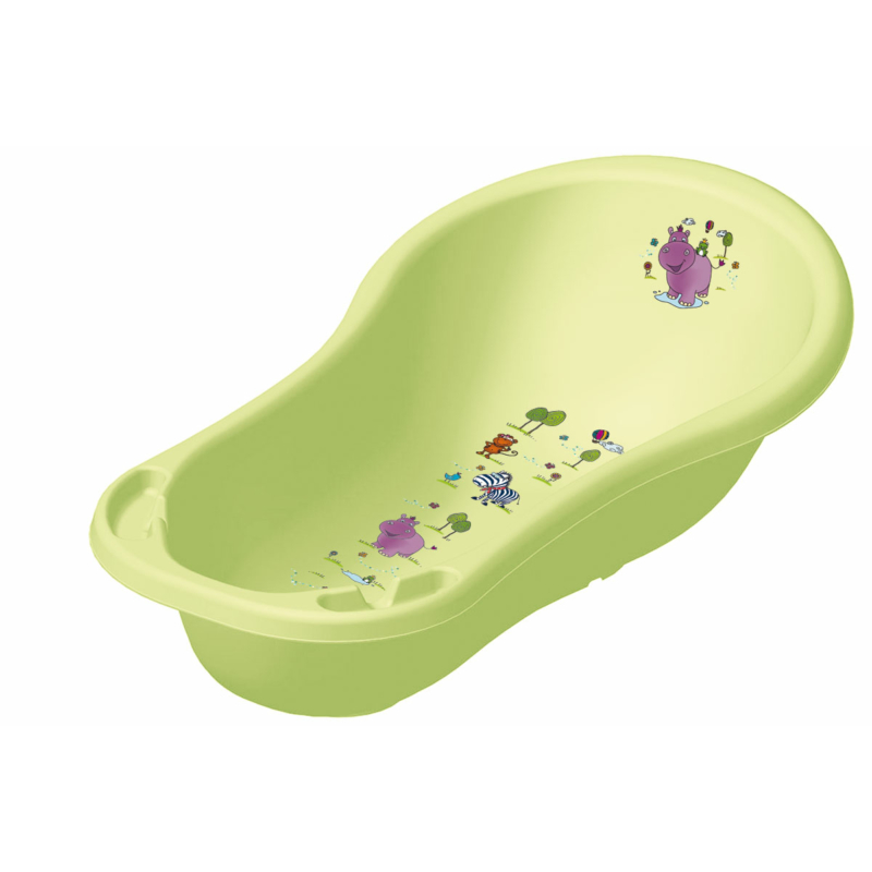 18423 262012 KEEEPER Baba fürdőkád zöld hippo_Baby Bath Hippo Lime