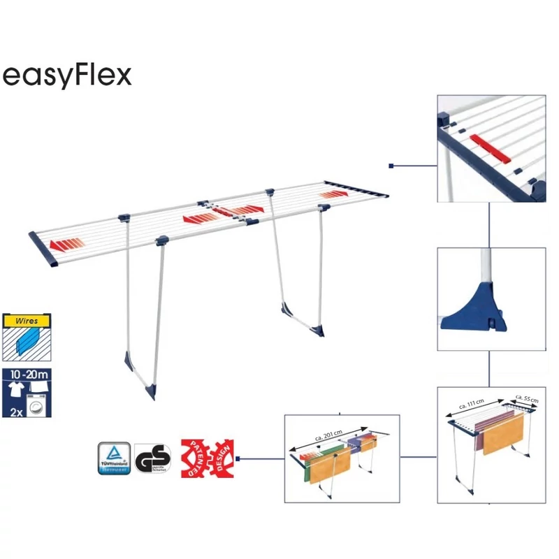 9007741010252 CASA-SI Ruhaszárító_Drying EASYFLEX