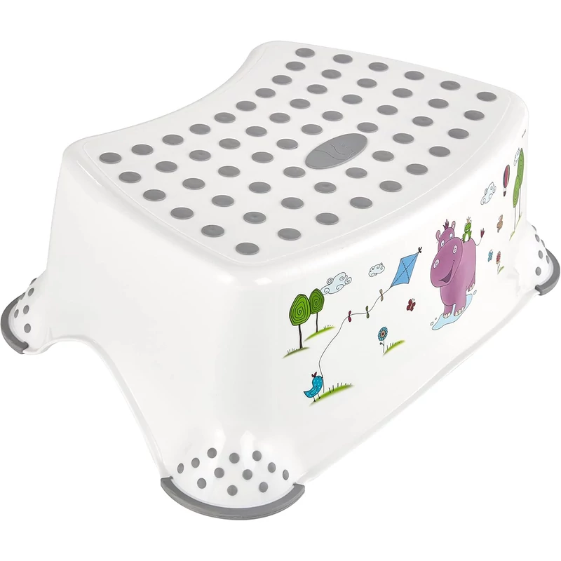 18642 100012 KEEEPER Fellépő fehér hippo_step stool Hippo White