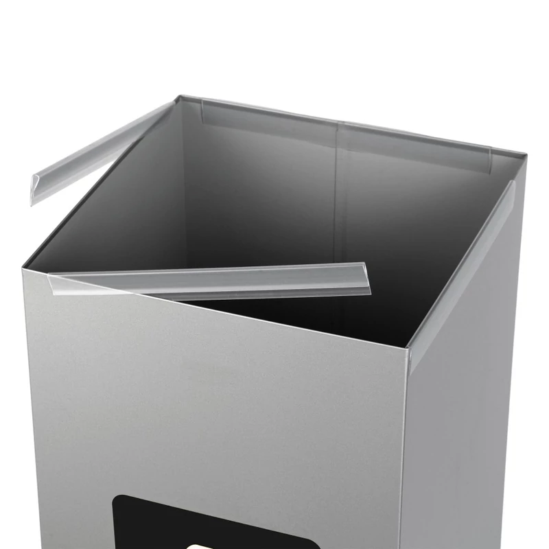 ALDA Eko Square 60L szelektív hulladékgyűjtő fekete fedéllel-5