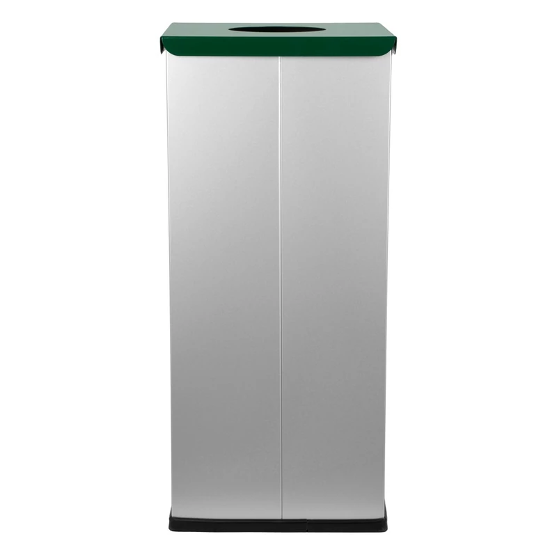 ALDA Eko Square 60L szelektív hulladékgyűjtő zöld fedéllel-3