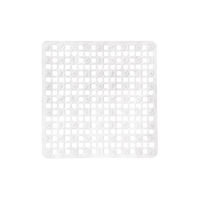 Art Plast négyzet alakú fürdőszobai csúszásgátló szőnyeg fehér színben 545x535 mm