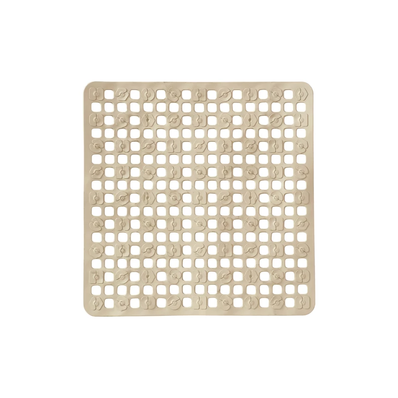 Art Plast négyzet alakú fürdőszobai csúszásgátló szőnyeg taupe színben 545x535 mm