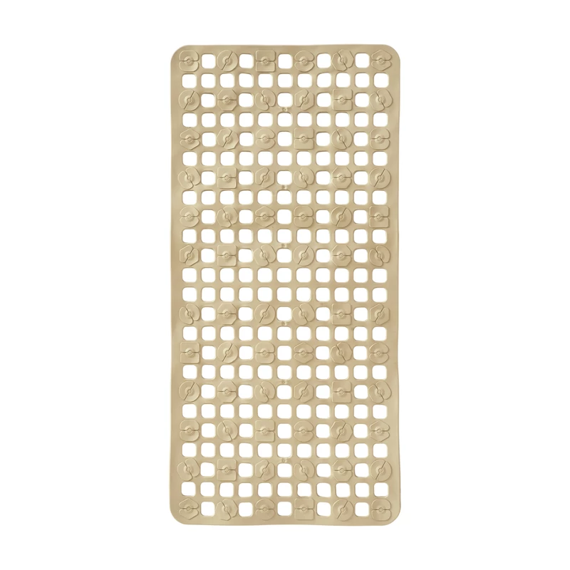 Art Plast téglalap alakú fürdőszobai csúszásgátló szőnyeg taupe színben 740x355 mm