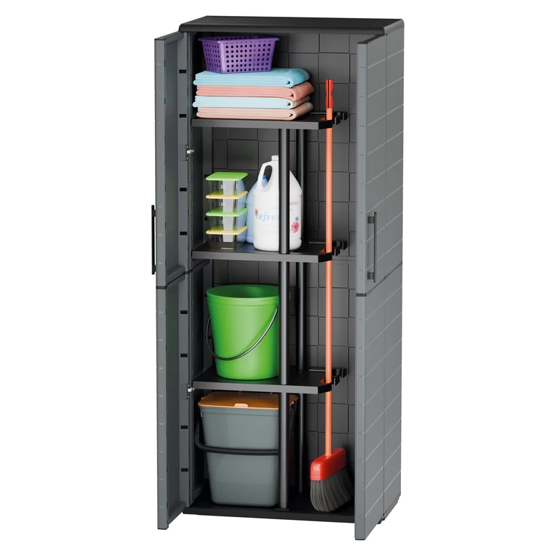 Art Plast műanyag seprűtartó szekrény magas kivitelben 680x370x1630 mm-4