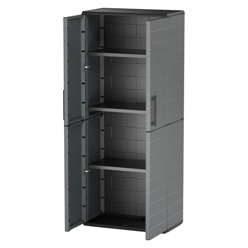 Art Plast teljes magasságú műanyag szekrény több polccal 680x370x1630 mm-2