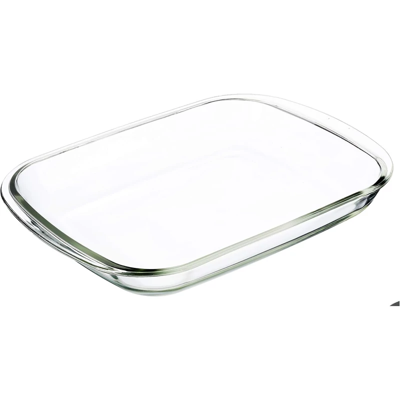 Borgonovo IGLOO üveg ételtároló salume – 0,8 literes lapos hőálló edény BPA-mentes tetővel, -20°C és +70°C között használható