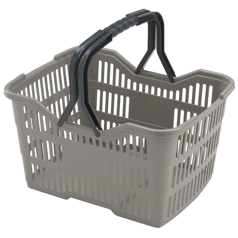 Heidrun bevásárlókosár 18 liter – 40x30x22 cm, műanyag, ergonomikus fogantyúval
