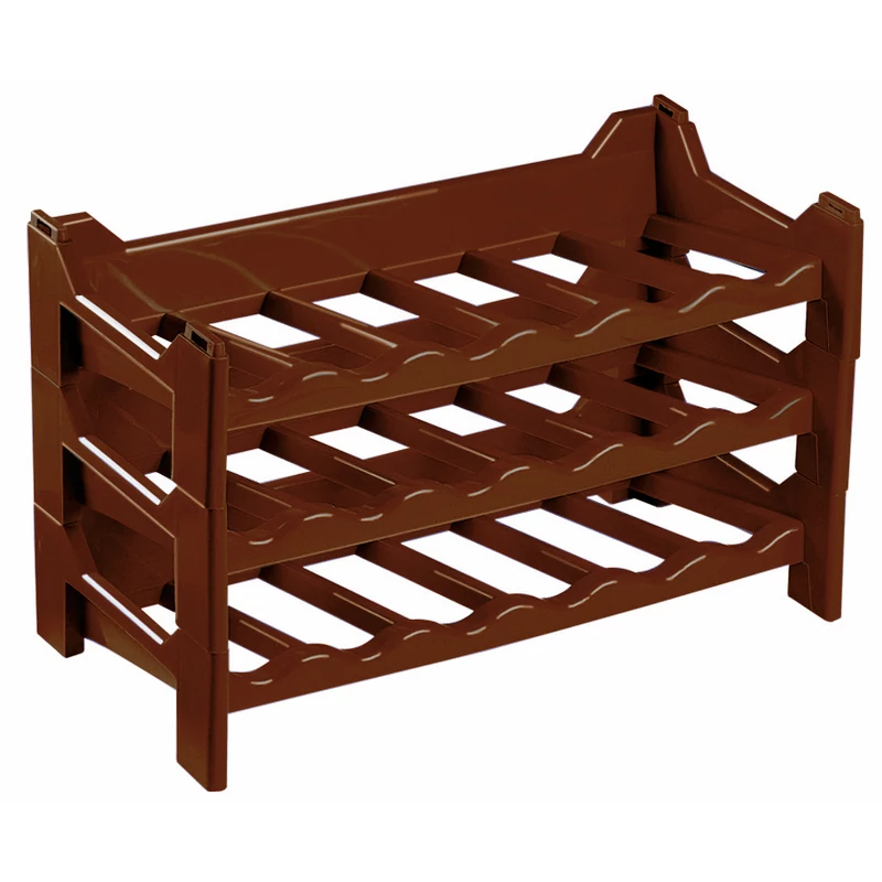 Heidrun bortartó állvány 59x29x13,5 cm, műanyag palacktartó borok és italok tárolásához