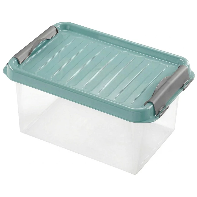 Heidrun Clipbox Lite tároló doboz – 4,0 literes, 27,5x18,5x13 cm, átlátszó műanyag doboz clippes záródással rendszerezéshez és tároláshoz