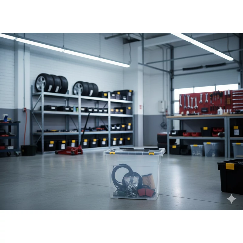 Heidrun Dragon Box tároló doboz – 54 literes, 58x36,5x37,5 cm, átlátszó műanyag doboz oldalra nyíló clippes tetővel, ideális nagyobb háztartási vagy irodai tároláshoz-2