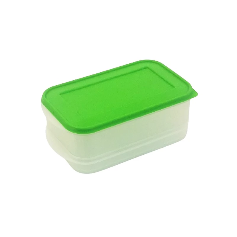 Heidrun ételtároló 1,8 literes 25x15x10 cm két rekeszes zöld és kék színben-2