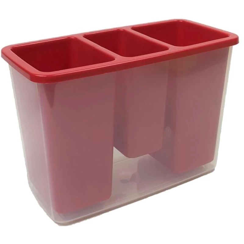 Heidrun evőeszköz csepegtető 21x10,5x14,5 cm méretben, praktikus műanyag tartó kanalak, villák és kések szárításához és tárolásához-3