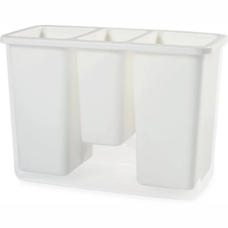 Heidrun evőeszköz csepegtető 21x10,5x14,5 cm méretben, praktikus műanyag tartó kanalak, villák és kések szárításához és tárolásához-4