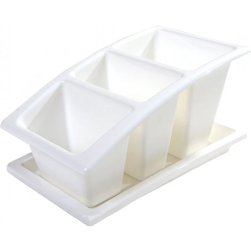 Heidrun evőeszköz csepegtető 22x14x11,5 cm méretben, praktikus műanyag tartó kanalak, villák és kések szárításához, konyhai használatra-2