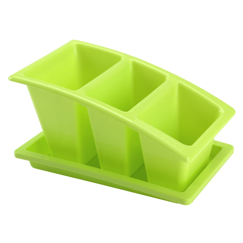 Heidrun evőeszköz csepegtető 22x14x11,5 cm méretben, praktikus műanyag tartó kanalak, villák és kések szárításához, konyhai használatra