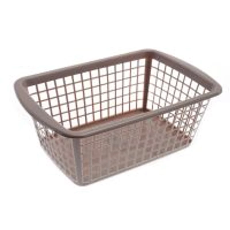 Heidrun családi kosár 37x24,5x14 cm méretben, műanyag tároló kosár háztartási és konyhai használatra