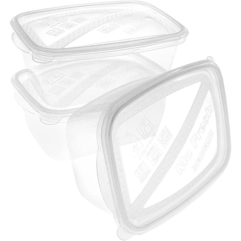 Heidrun Mc Fresh ételtároló 3 x 1,2 literes 19,8x14,2x7,7 cm műanyag doboz szett-2