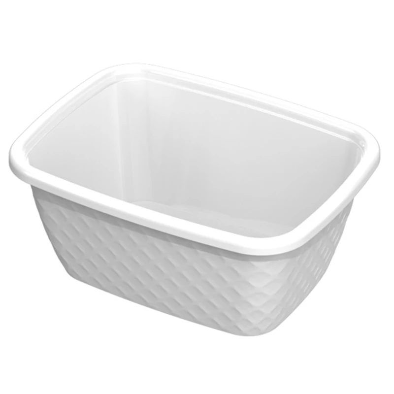 Heidrun Diamond mosótál 16 literes 45x34x17,5 cm nagyméretű műanyag tál mosáshoz és áztatáshoz-2