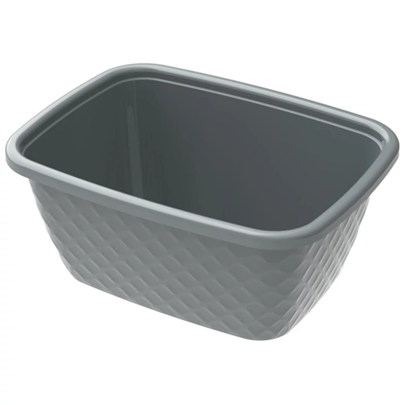 Heidrun Diamond mosótál 16 literes 45x34x17,5 cm nagyméretű műanyag tál mosáshoz és áztatáshoz