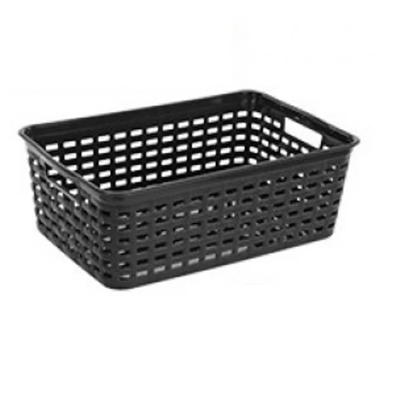 Heidrun rattan hatású műanyag kosár 19x29x10 cm, tároló kosár