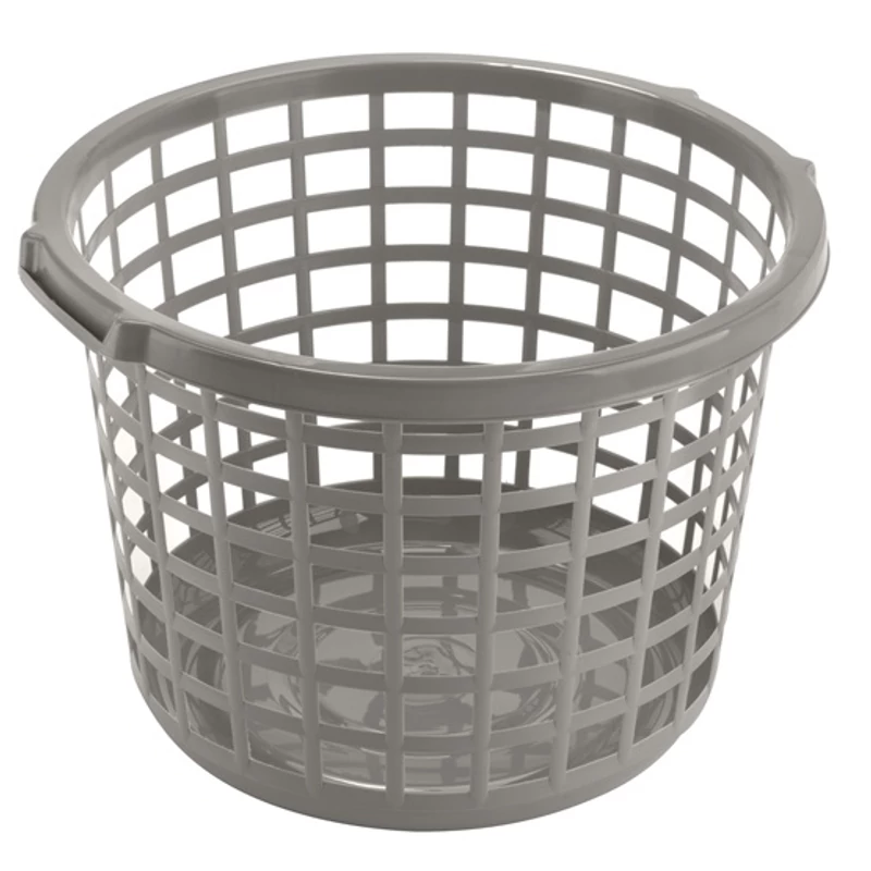 Heidrun ruháskosár kerek kivitelben, 46x28 cm méretben, praktikus és strapabíró szennyeskosár mindennapi használatra-2