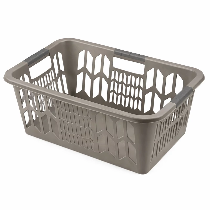 Heidrun ruháskosár Wash&amp;Carry kivitelben, 56x39x25 cm méretben, ergonomikus kialakítással a szennyes könnyű szállításához-2