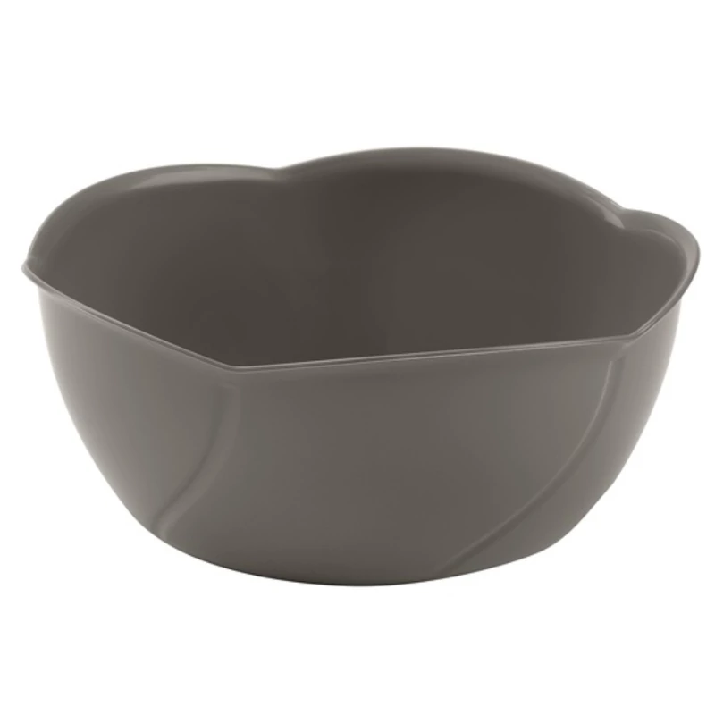 Heidrun káposzta mintás salátás tál 4,7 literes, 30x11 cm méretben, nagyméretű műanyag tál saláták és ételek tálalásához-2