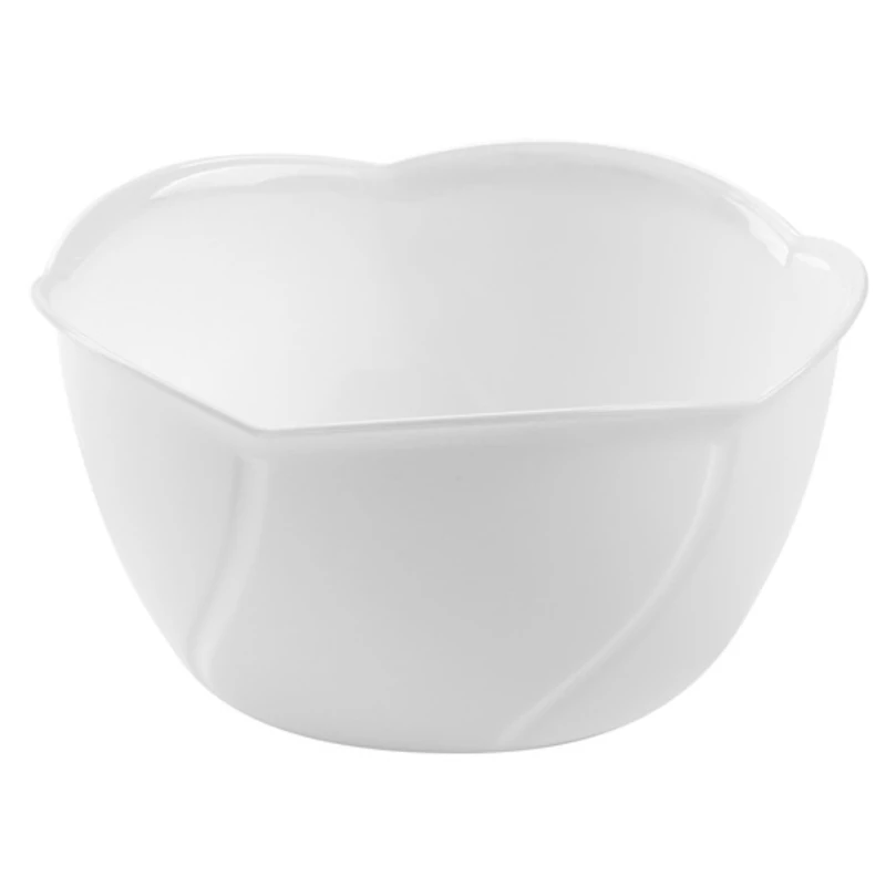 Heidrun káposzta mintás salátás tál 4,7 literes, 30x11 cm méretben, nagyméretű műanyag tál saláták és ételek tálalásához