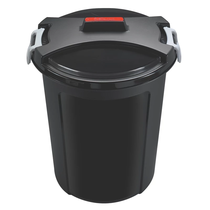 Heidrun kerti szemetes 75 literes, 55x65 cm méretben, Matrix kivitelben, nagy kapacitású kültéri hulladéktároló kertbe, udvarra vagy közterületre